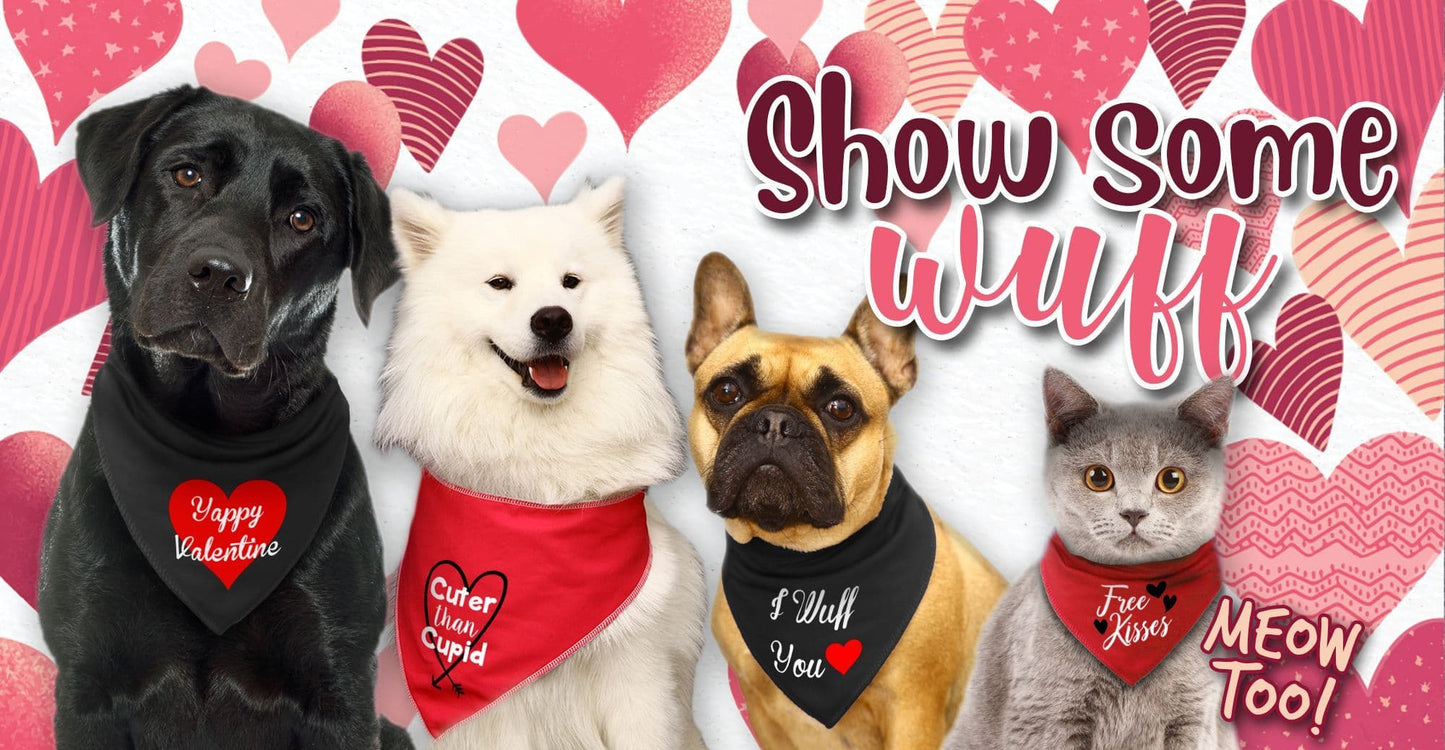 'Cuter Than Cupid' Valentine's Day Dog Bandana