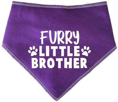 'Furry Little Brother' Fur Family Dog Bandana