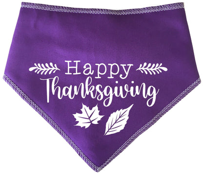 'Happy Thanksgiving' Thanksgiving Dog Bandana