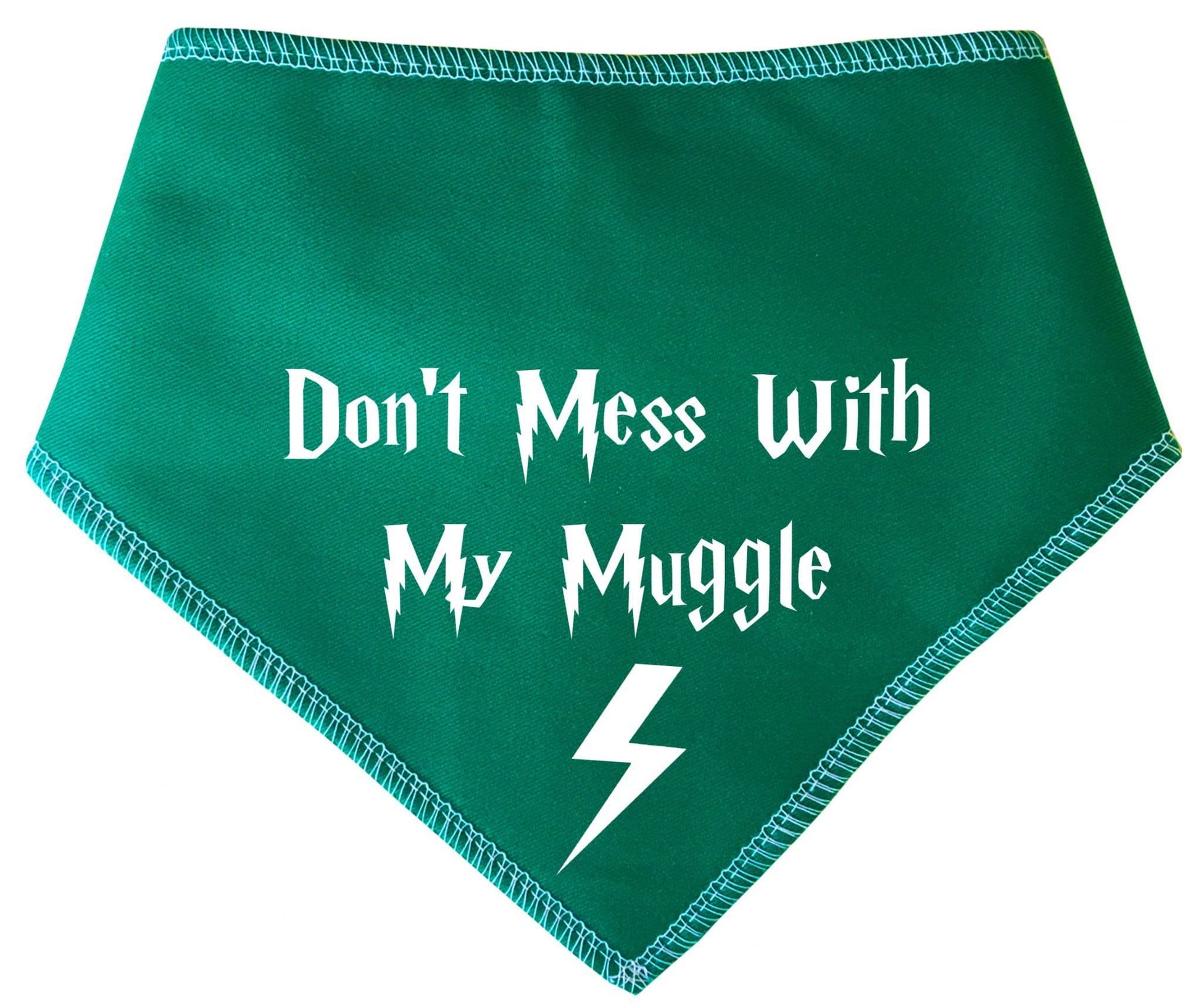 Harry Potter 'Don't Mess With My Muggle' Dog Bandana