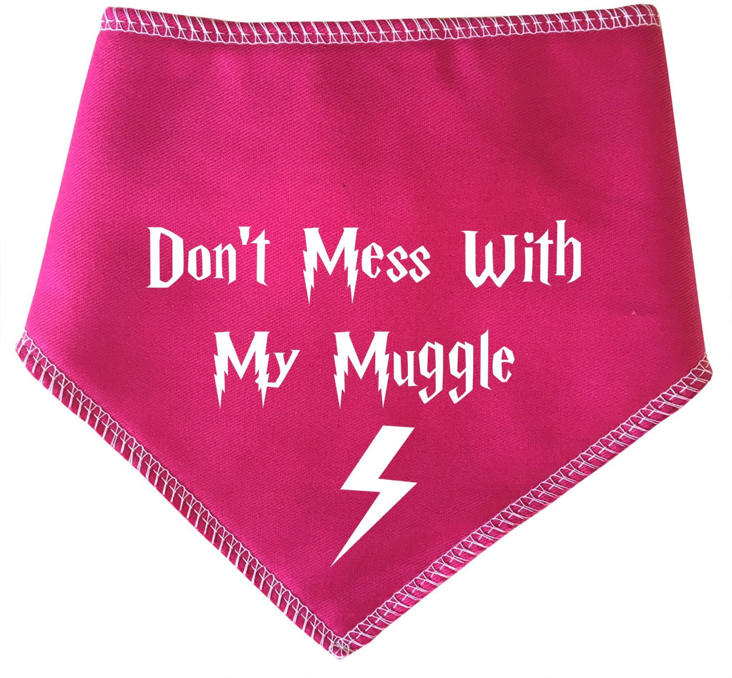 Harry Potter 'Don't Mess With My Muggle' Dog Bandana