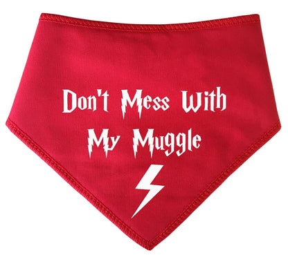 Harry Potter 'Don't Mess With My Muggle' Dog Bandana