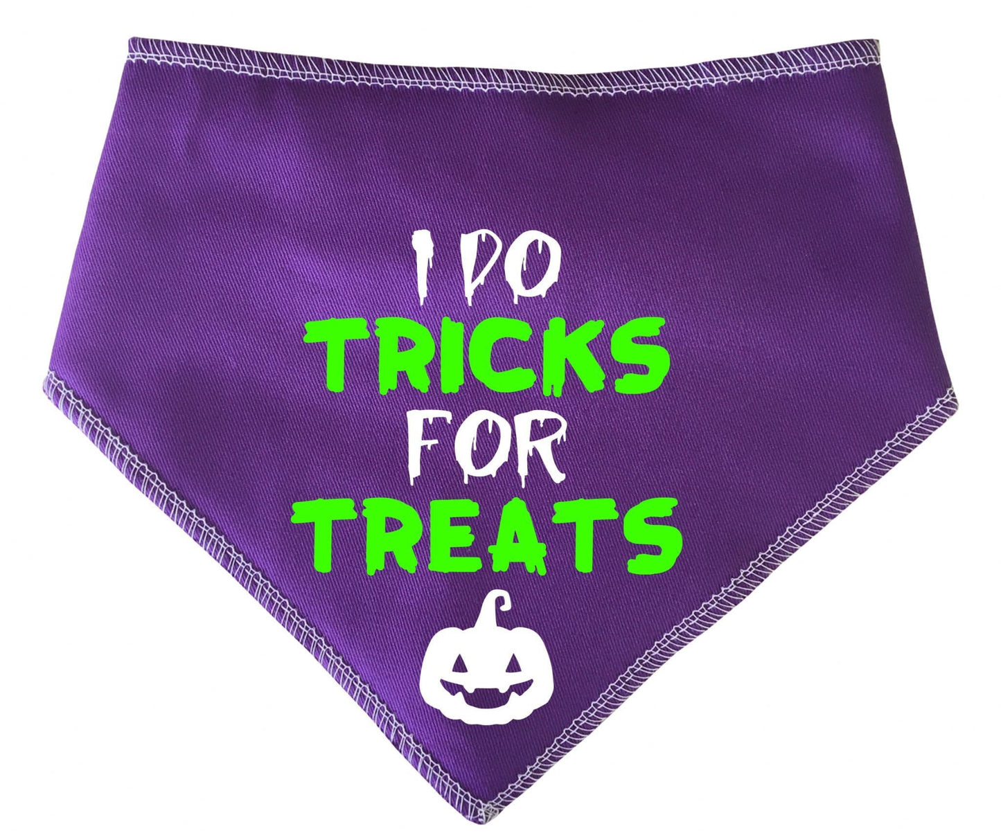 'I Do Tricks For Treats' Halloween Dog Bandana