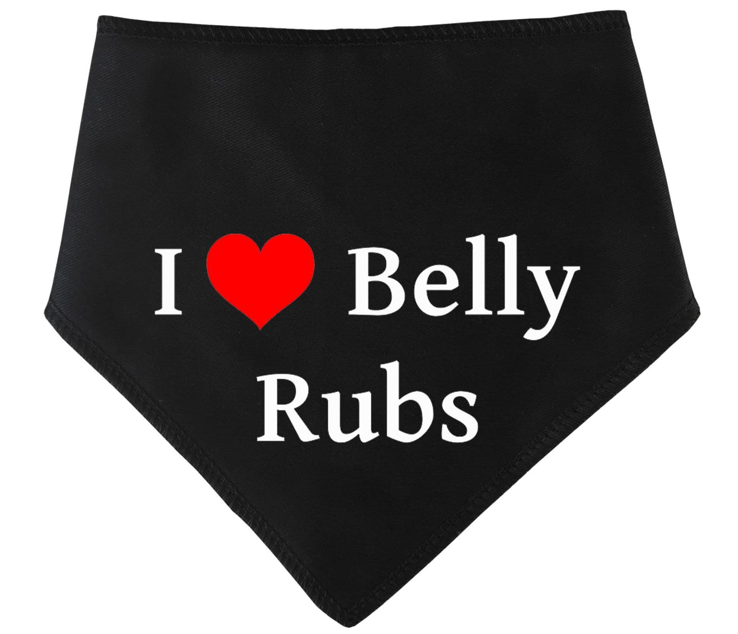 'I Love Belly Rubs' Dog Bandana