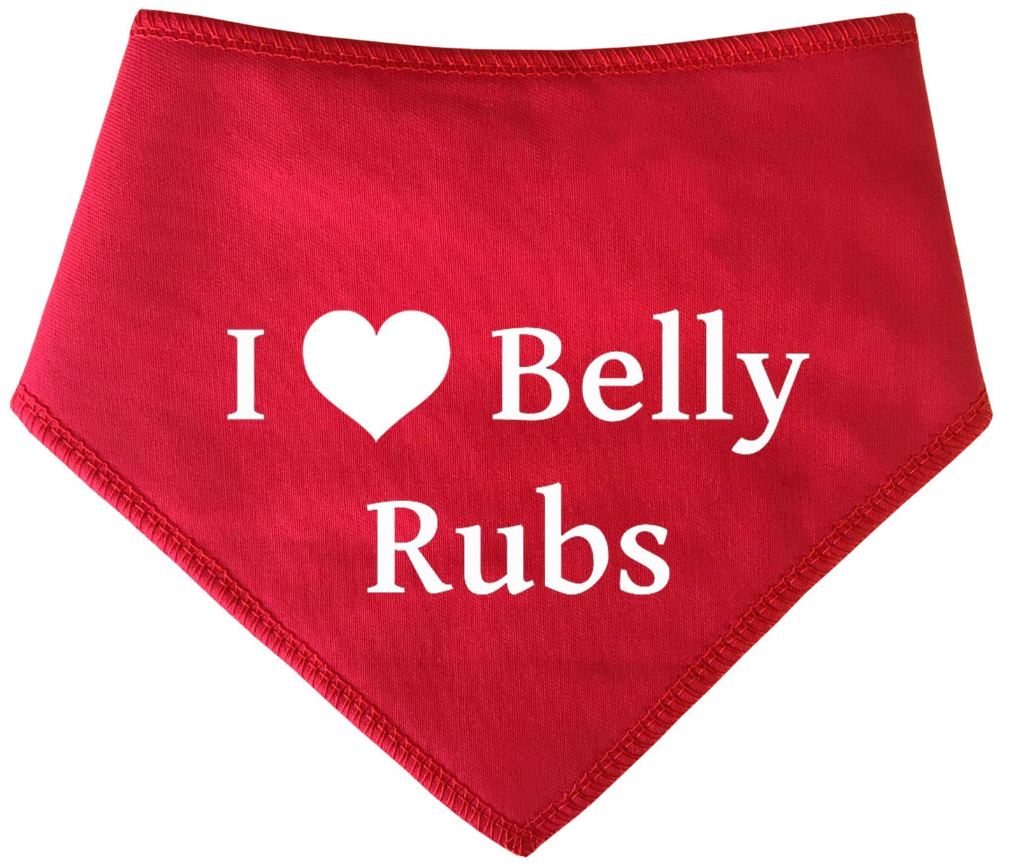 'I Love Belly Rubs' Dog Bandana