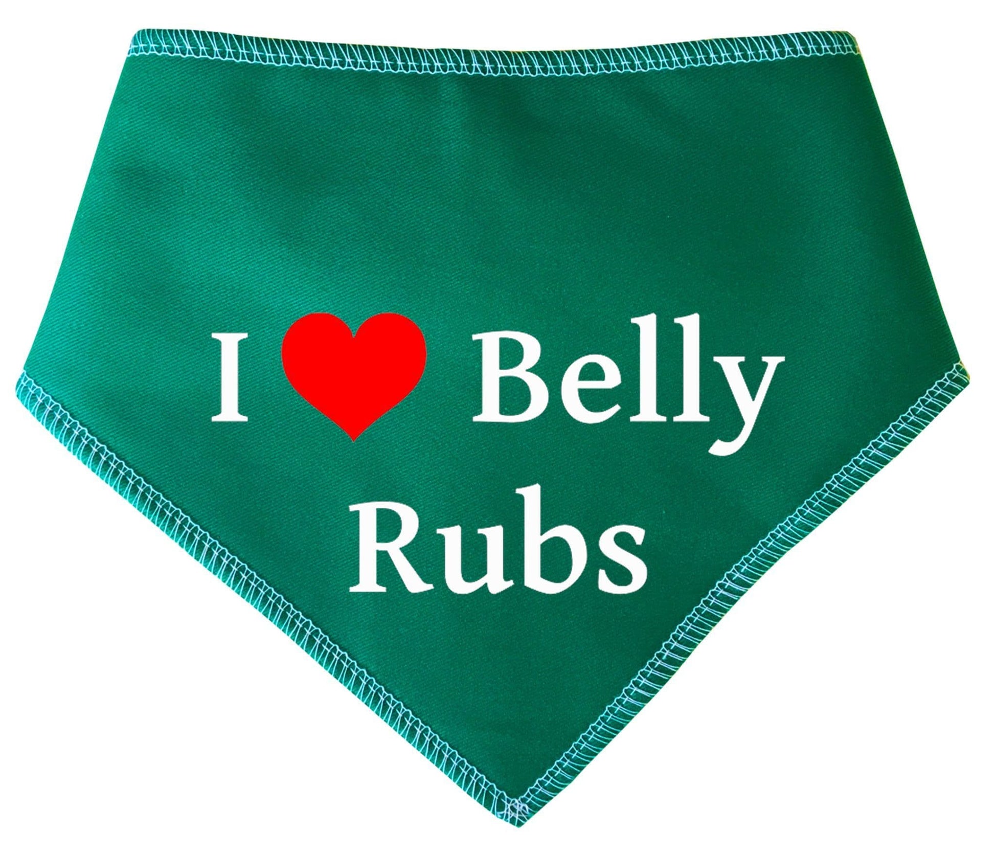 'I Love Belly Rubs' Dog Bandana