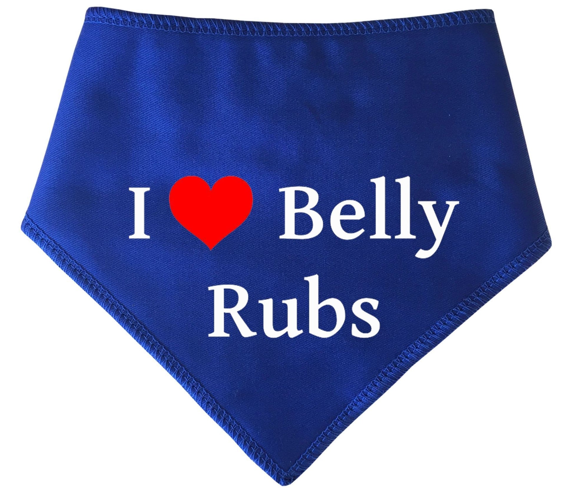 'I Love Belly Rubs' Dog Bandana