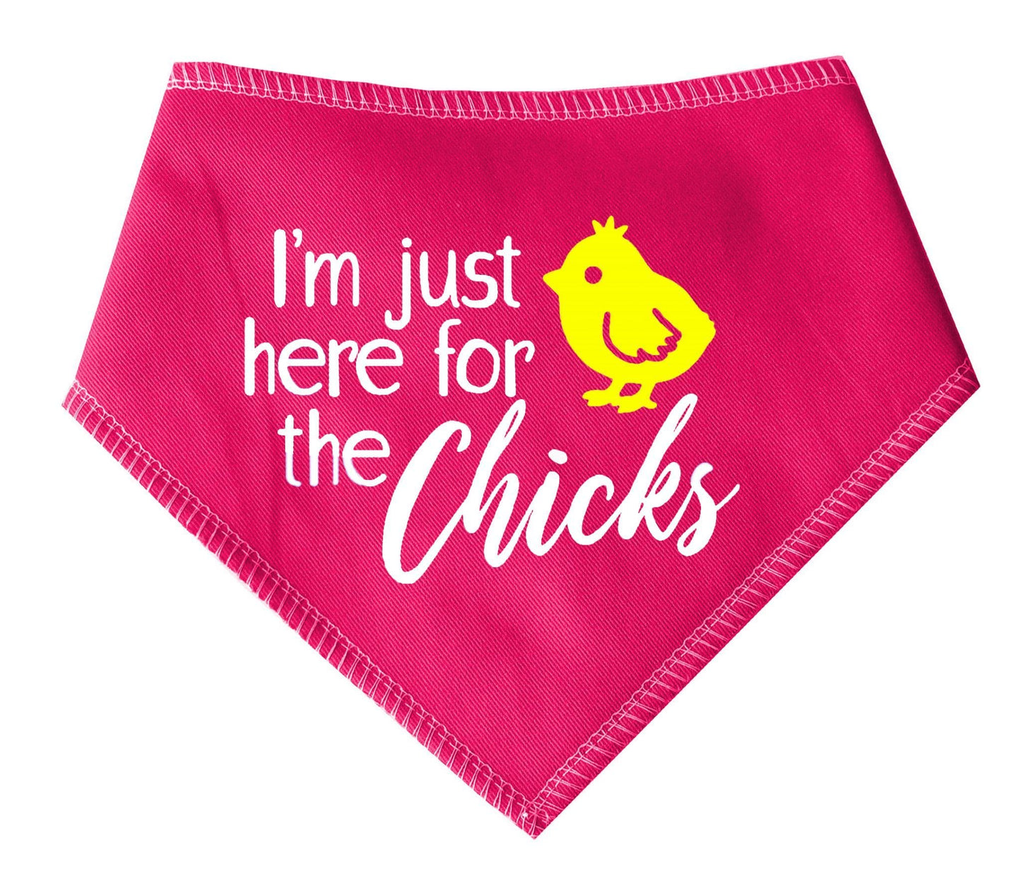 I'm just here for the Chicks' Easter Dog Bandana