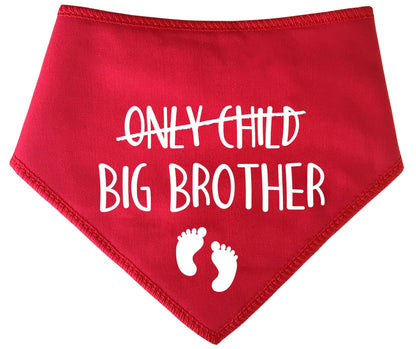 'Only Child Big Brother/Sister' Dog Bandana