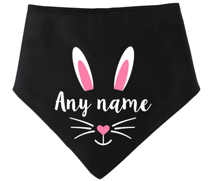 Personalised Easter Bunny Face  Easter Dog Bandana