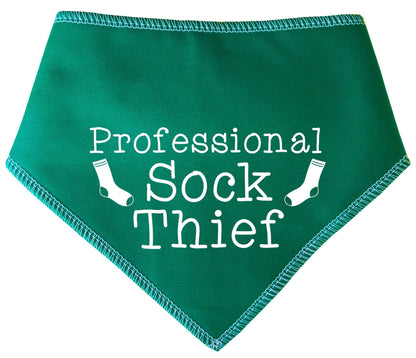 'Professional Sock Thief' Dog Bandana
