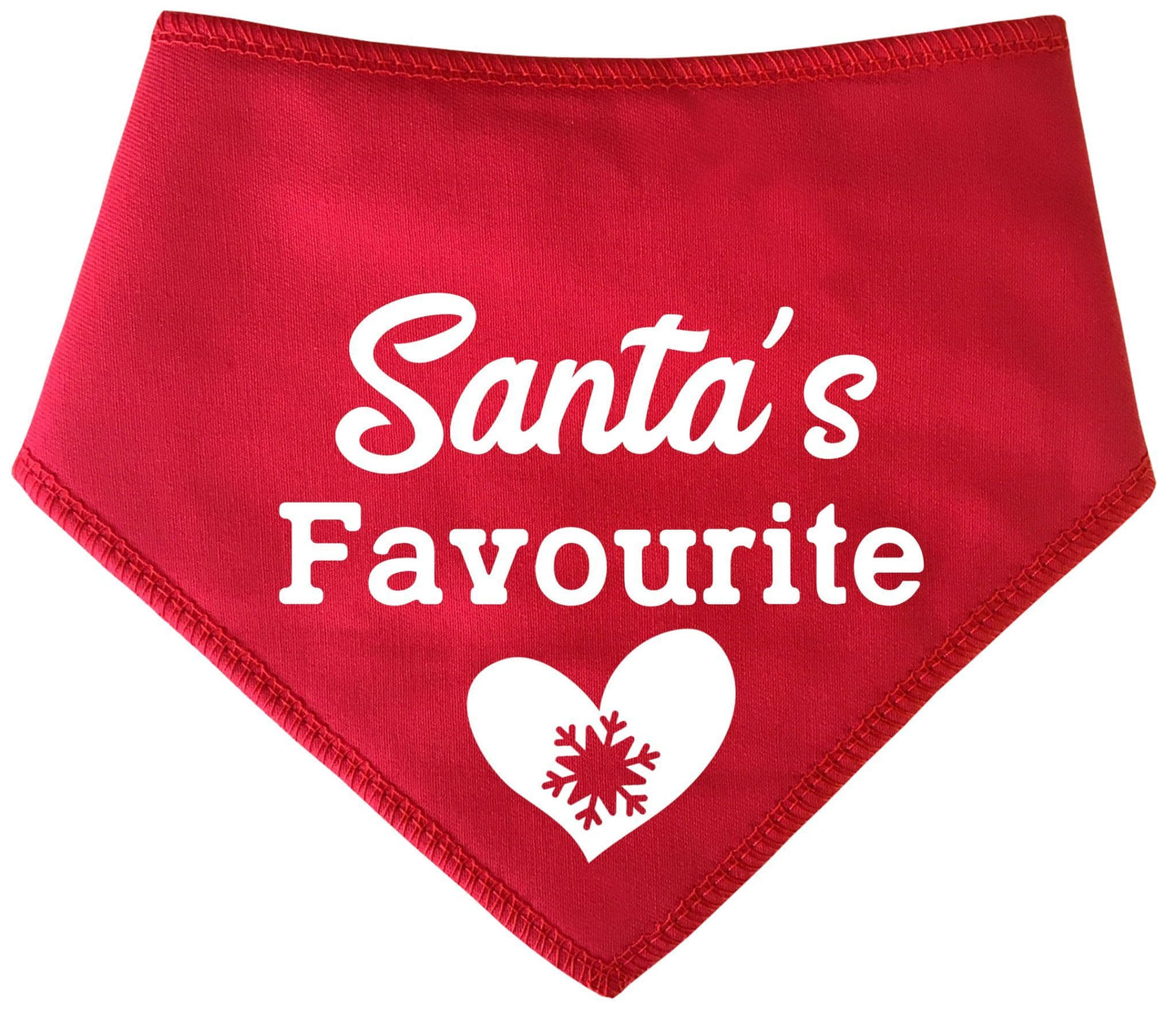 'Santa's Favourite' Christmas Dog Bandana