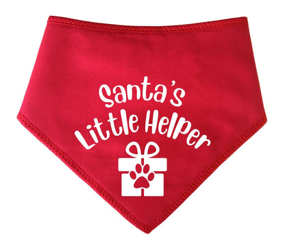 'Santa's Little Helper' Christmas Dog Bandana