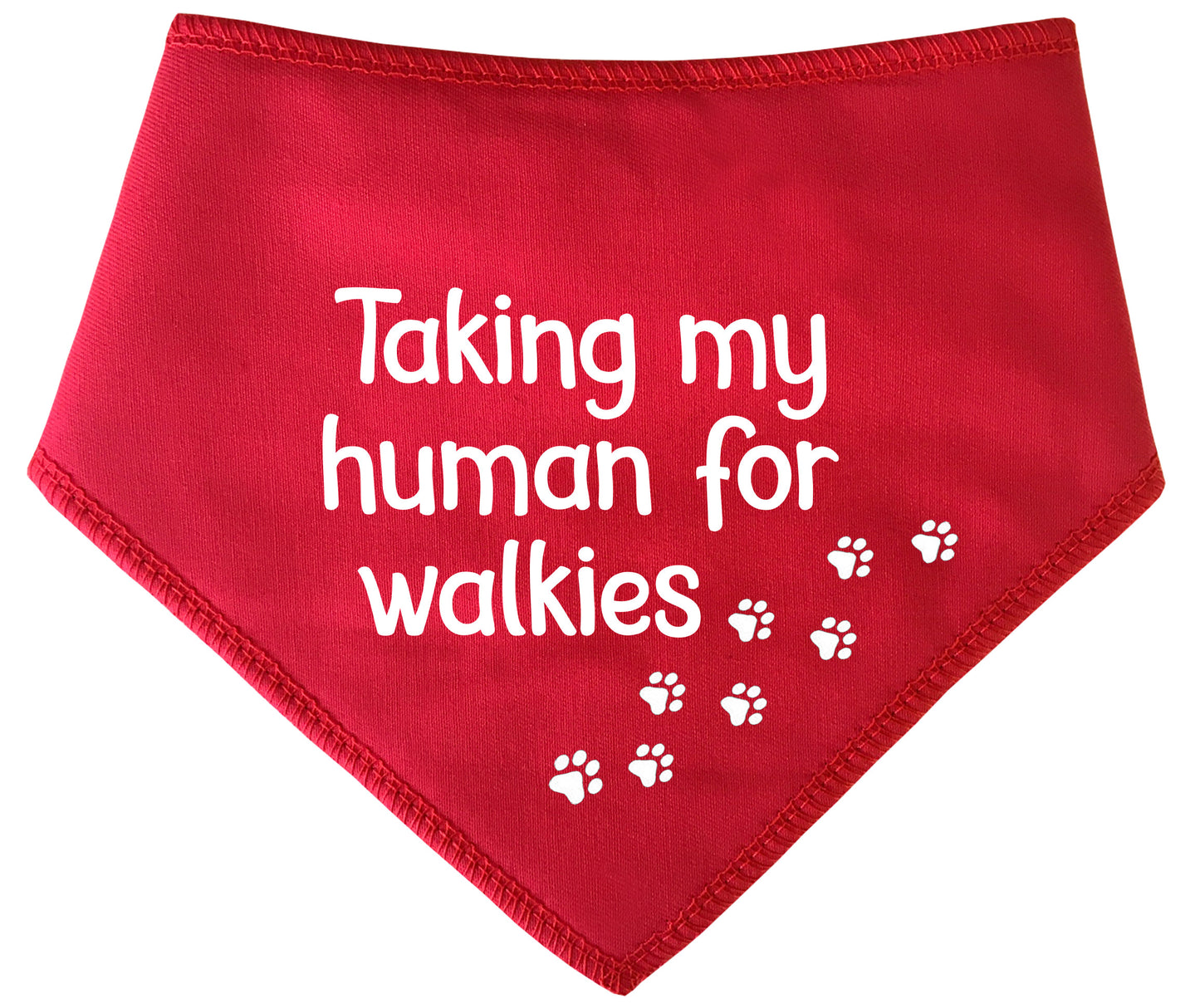 Taking My Humans For Walkies Dog Bandana