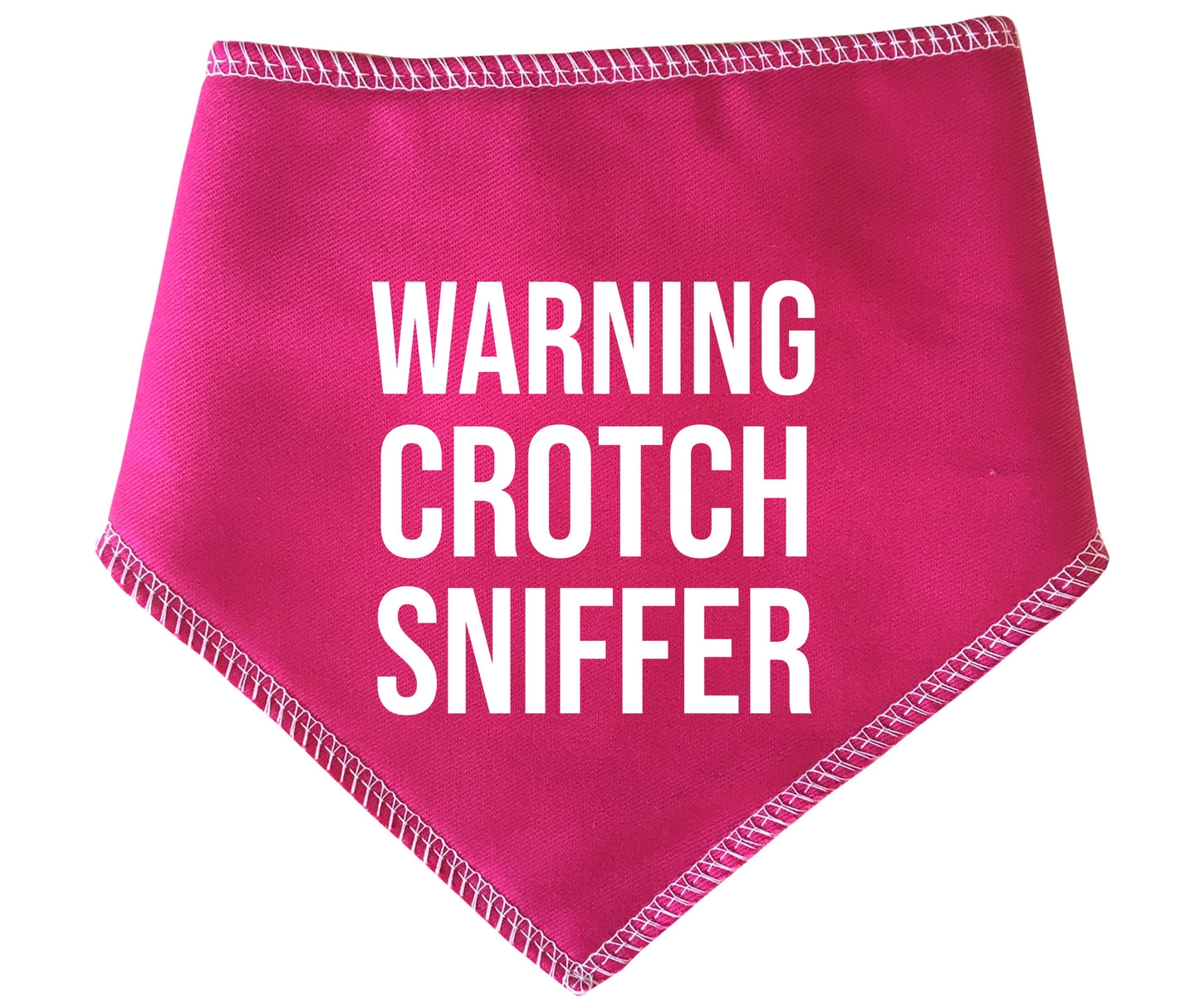 Warning Crotch Sniffer Dog Bandana