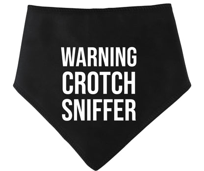 Warning Crotch Sniffer Dog Bandana